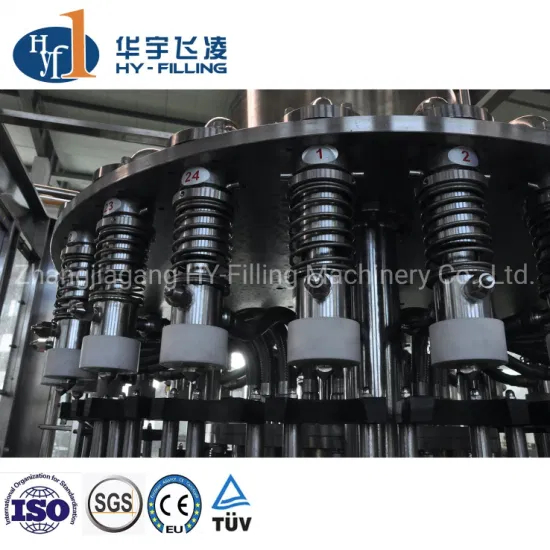 ፈሳሽ አውቶማቲክ መሙላት መጠጥ ማዕድን ንጹህ መጠጥ ውሃ የቤት እንስሳ ጠርሙስ መጠጥ ጭማቂ ሙቅ መሙያ ጠርሙስ 3 በ 1 ብርጭቆ ጠርሙስ ጭማቂ መሙያ ማሽን