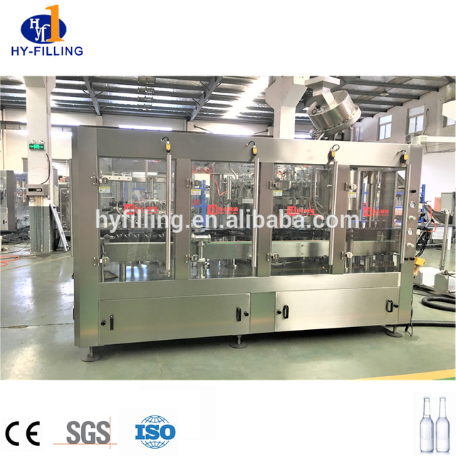 ሮታሪ ዓይነት 3-በ-1 ብርጭቆ ጠርሙስ ሲኤስዲ መሙያ ማሽን